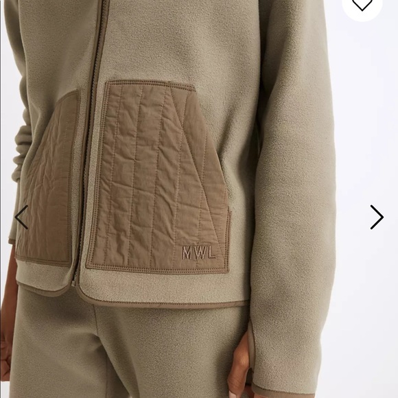 NWT Madewell MWL Betterfleece Zip Quilted-Pocket Jacket - Picture 3 of 6